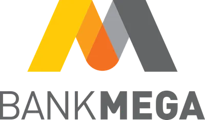 Bank Mega logo png dark download