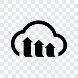 Cloudinary black icon SVG