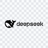 DeepSeek black logo PNG