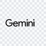 Google Gemini black wordmark SVG