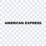 American Express black wordmark PNG