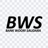 wordmark Bank Woori Saudara hitam PNG