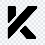 Kredivo black icon PNG