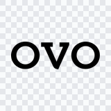 OVO black logo PNG