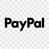 PayPal black wordmark SVG