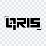 QRIS black logo SVG