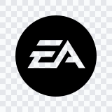 Electronic Arts (EA) black icon SVG