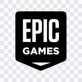 Epic Games black logo SVG