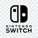 Nintendo Switch black logo SVG