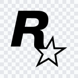 Rockstar Games black icon SVG