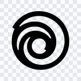 Ubisoft black icon SVG