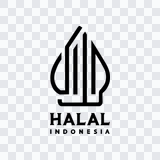 Halal Indonesia black logo PNG