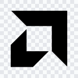 AMD black icon SVG
