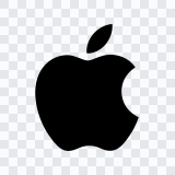 logo Apple hitam SVG