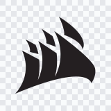 ikon Corsair hitam SVG