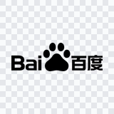 Baidu black logo PNG