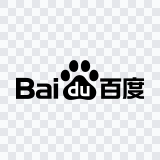 Baidu black logo SVG
