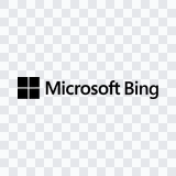 Bing black logo PNG