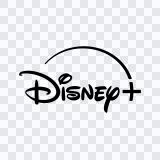 Disney+ black logo SVG