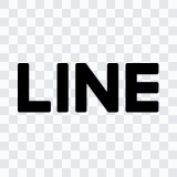 LINE black wordmark PNG