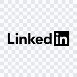 LinkedIn black logo SVG