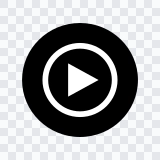 Youtube Music black icon SVG