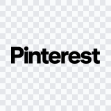 Pinterest black wordmark PNG