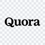 Quora black logo SVG