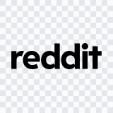 Reddit black wordmark SVG
