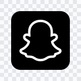Snapchat black logo SVG