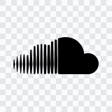 SoundCloud black icon SVG