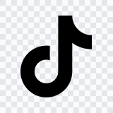 ikon TikTok hitam SVG