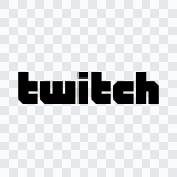 Twitch black wordmark SVG