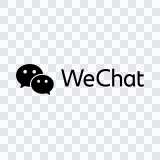 WeChat black logo SVG
