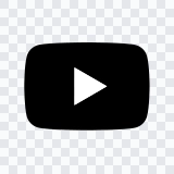 YouTube black icon SVG