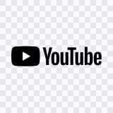 YouTube black logo SVG