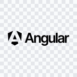 Angular black logo SVG