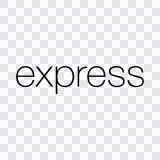 logo ExpressJS hitam SVG
