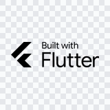 logo Flutter hitam PNG
