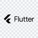 logo Flutter hitam PNG