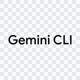 Gemini CLI black wordmark SVG