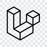 Laravel black icon SVG