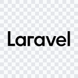 Laravel black wordmark SVG