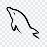 ikon MySQL hitam PNG