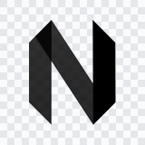 ikon Neovim hitam PNG