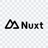 logo Nuxt hitam SVG