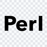 wordmark Perl hitam SVG