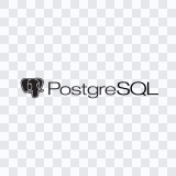 logo PostgreSQL hitam SVG