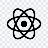 React Native black logo SVG