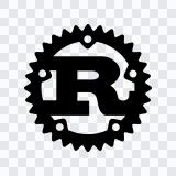 Rust black icon SVG